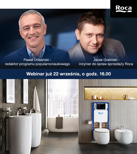 Trwają zapisy na bezpłatny webinar Roca dla instalatorów stelaży WC